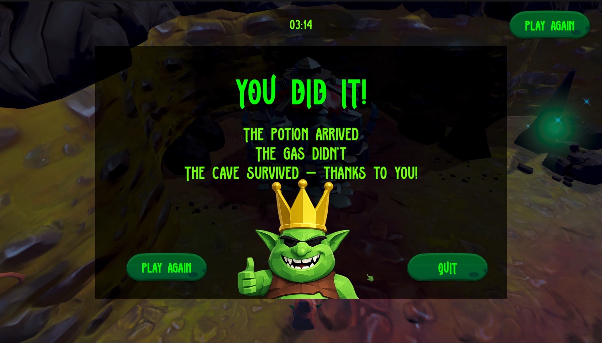 Win screen
